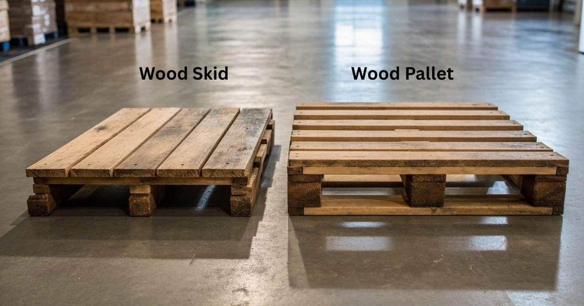 Wood Skid vs Pallet: What Is the Difference?